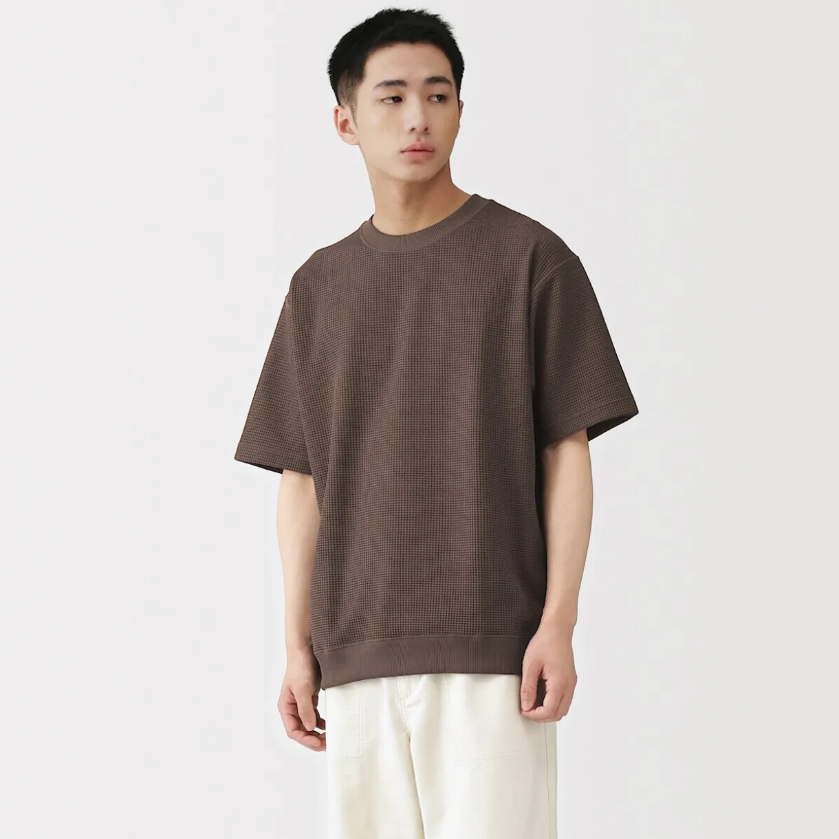 T-shirt en tissu gaufré Quick Dry pour homme