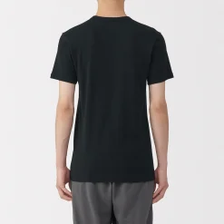 T‐shirt manches courtes col crew en coton chaud pour homme