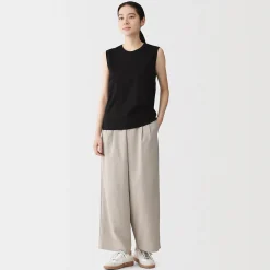 T-shirt sans manches en jersey pour femme
