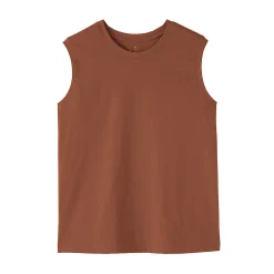 T-shirt sans manches en jersey pour femme