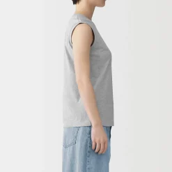 T-shirt sans manches en jersey pour femme
