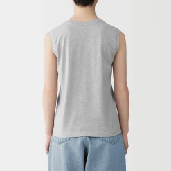 T-shirt sans manches en jersey pour femme