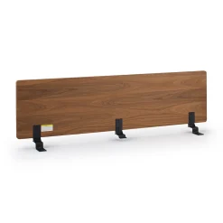 Tête de lit plateforme large double en noyer