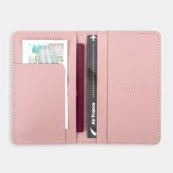 Étui de passeport en cuir recyclé - Rosa
