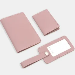 Étui de passeport en cuir recyclé - Rosa
