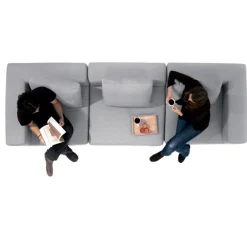Unité de canapé modulable gris clair (Dont Eco‐part. 5,50€)
