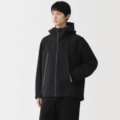 Veste à capuche déperlante et respirante pour homme