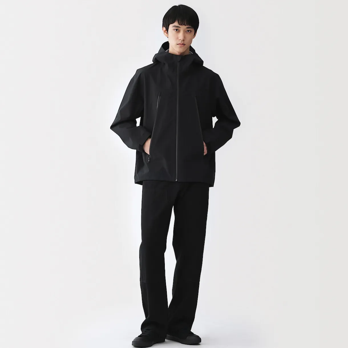 Veste à capuche déperlante et respirante pour homme