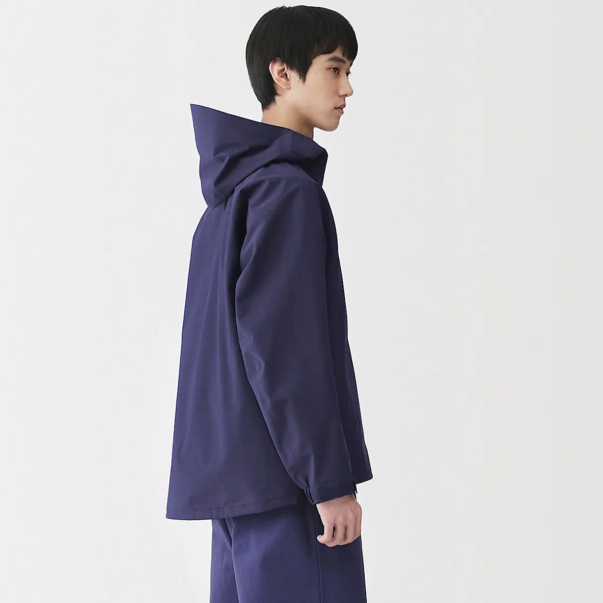 Veste à capuche déperlante et respirante pour homme