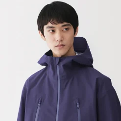 Veste à capuche déperlante et respirante pour homme