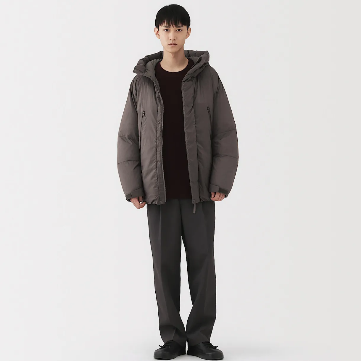 Veste à capuche en duvet pour homme