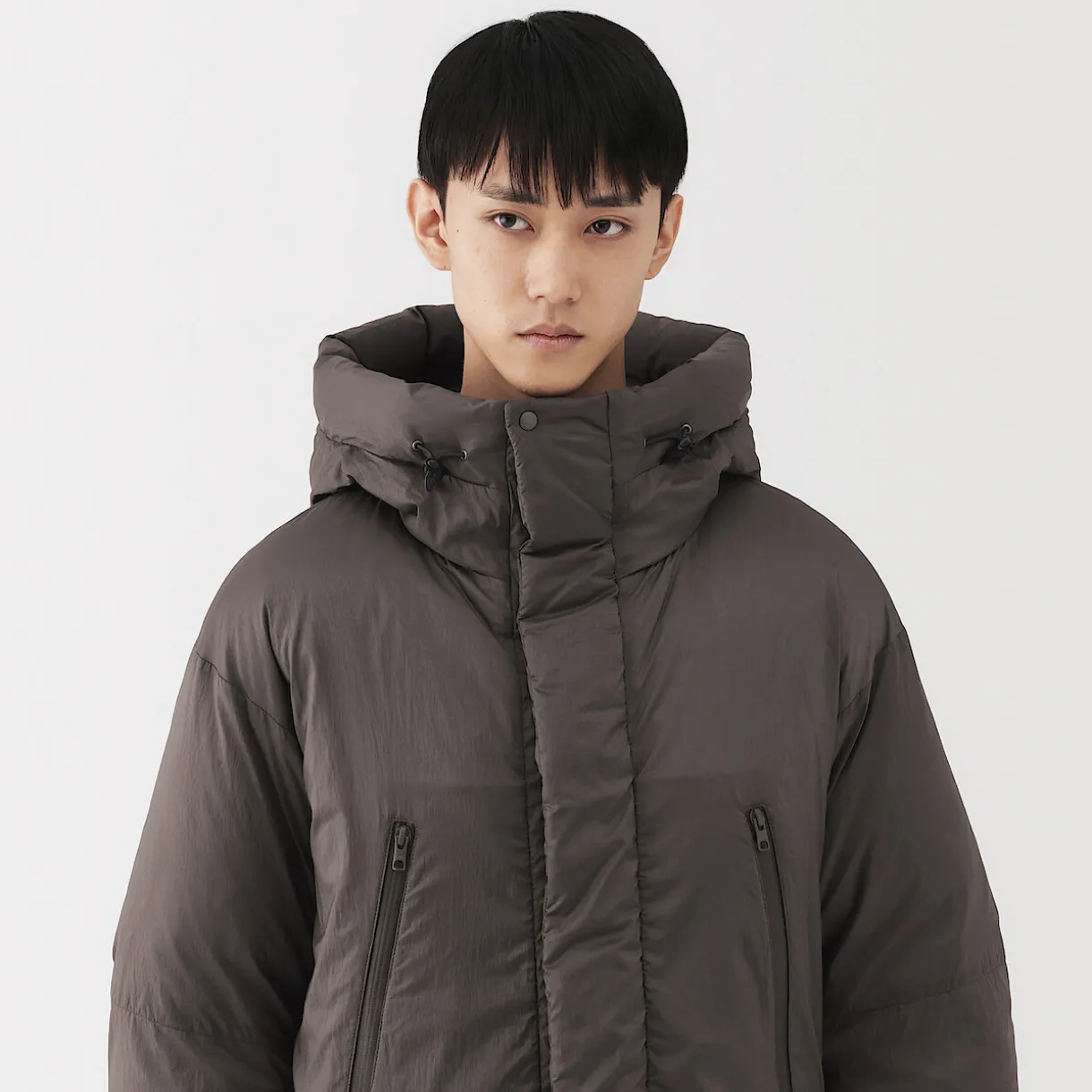 Veste à capuche en duvet pour homme