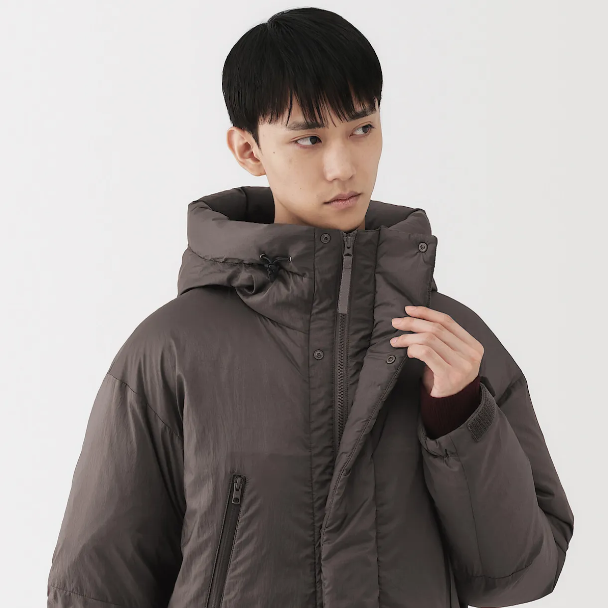 Veste à capuche en duvet pour homme
