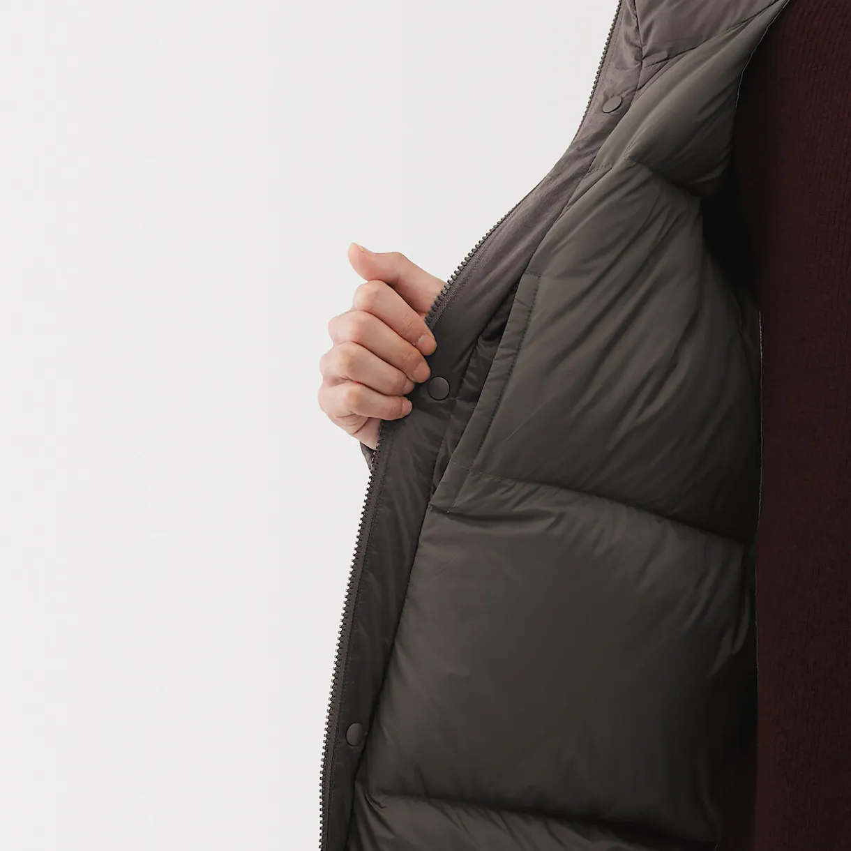 Veste à capuche en duvet pour homme