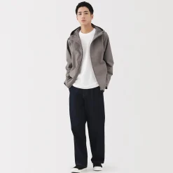 Veste à capuche en polyester déperlante pour homme