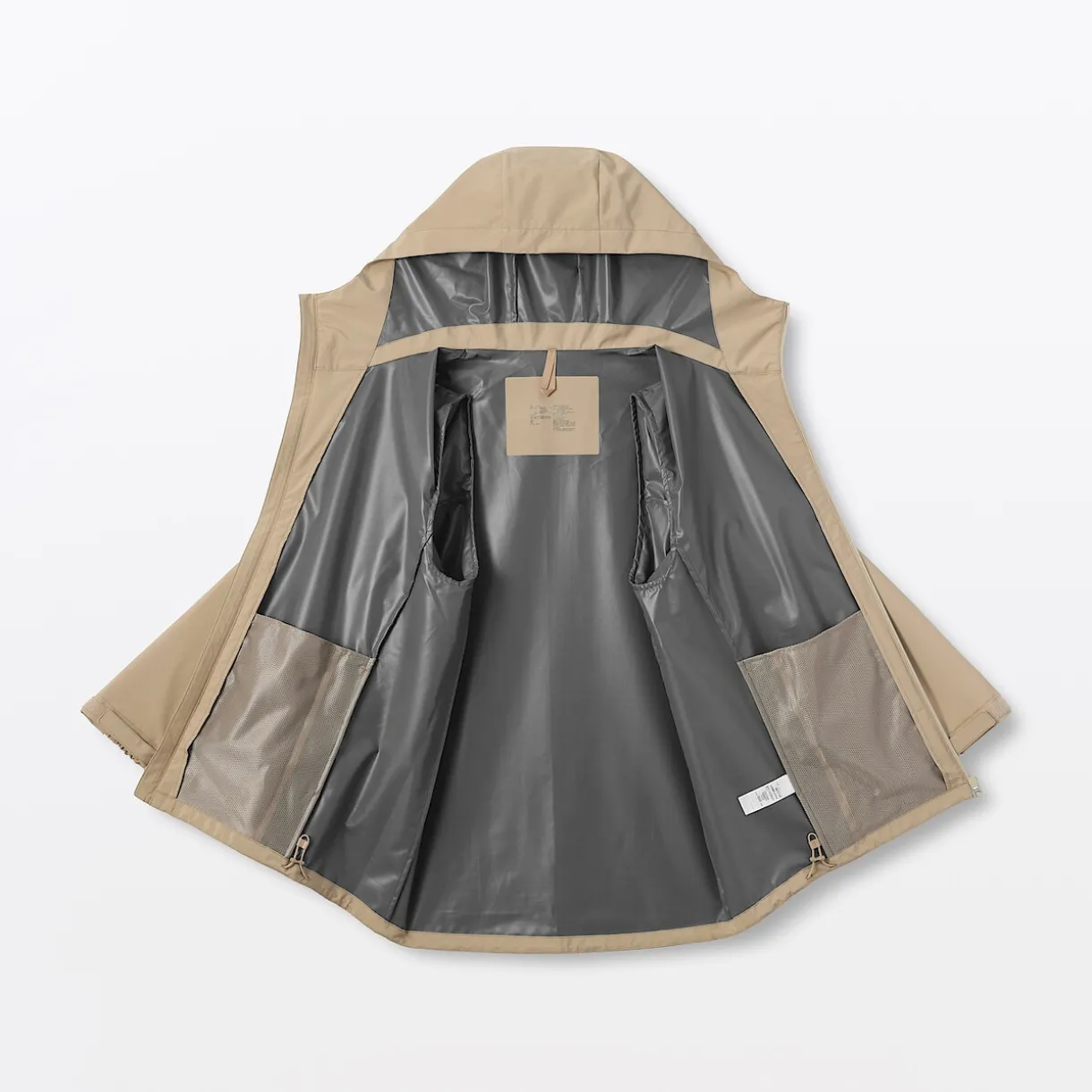 Veste à capuche en polyester déperlante pour homme