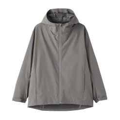Veste à capuche en polyester déperlante pour homme