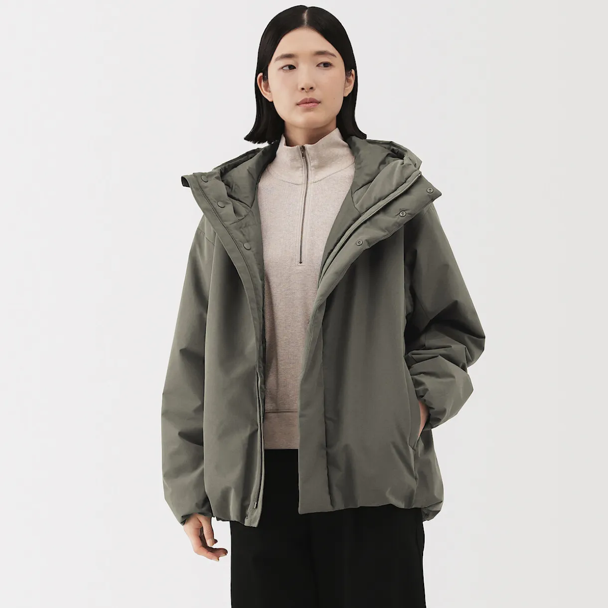 Veste à capuche en polyester pour homme