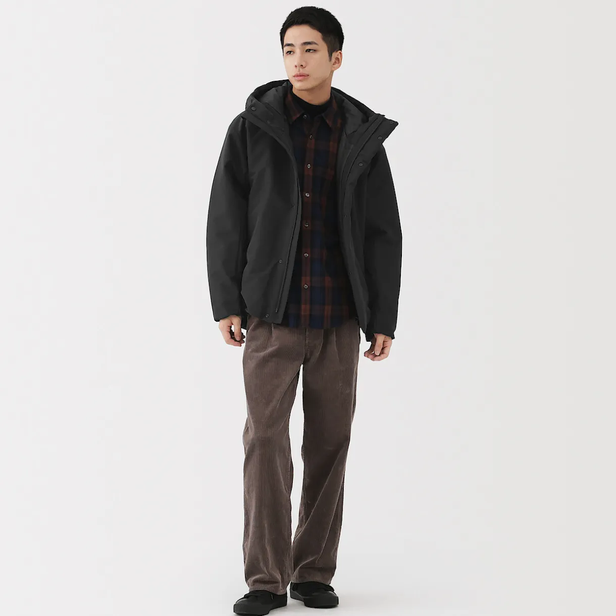Veste à capuche en polyester pour homme