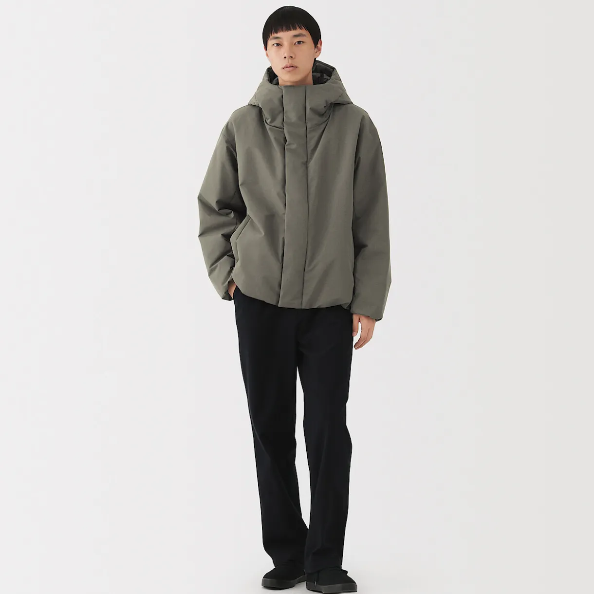 Veste à capuche en polyester pour homme