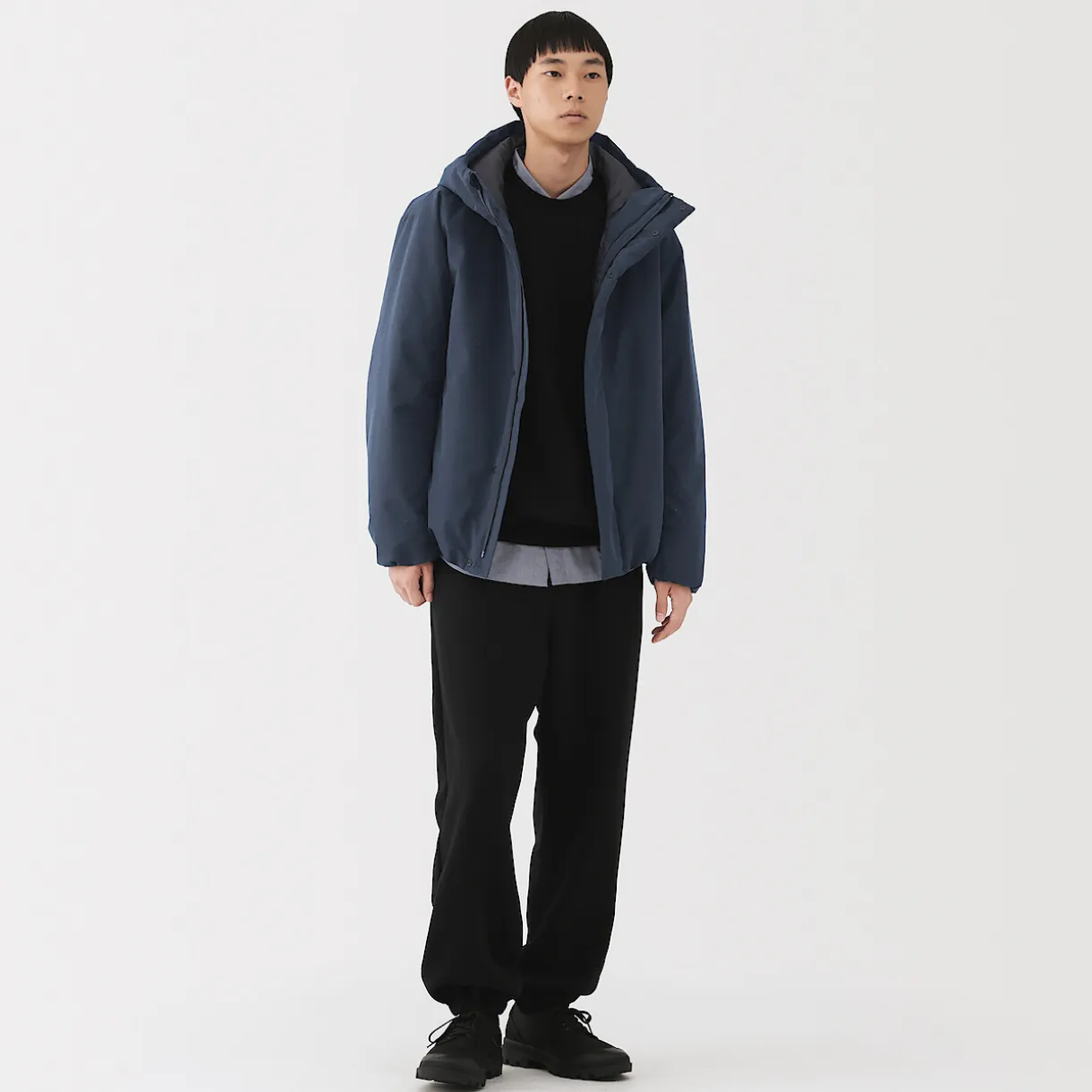Veste à capuche en polyester pour homme