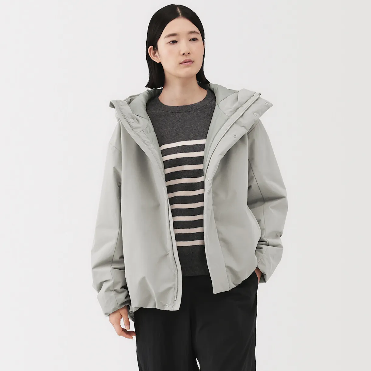 Veste à capuche en polyester pour homme