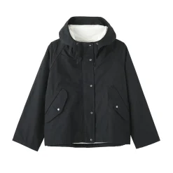 Veste à capuche en toile de coton léger pour femme