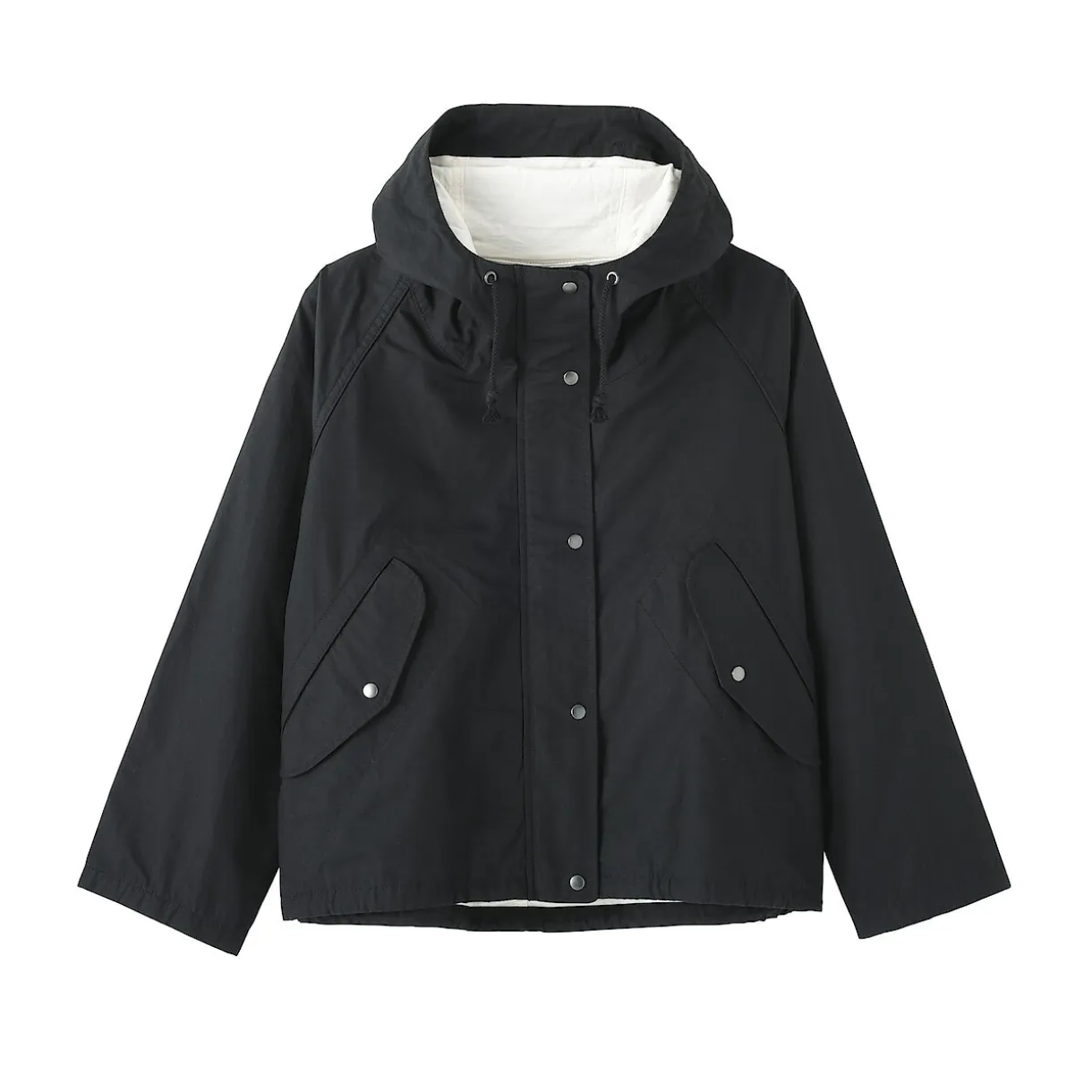 Veste à capuche en toile de coton léger pour femme
