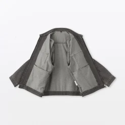 Veste à poches denim en kapok mélangé pour homme