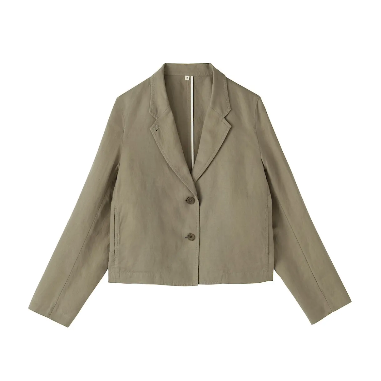 Veste courte en lin et lyocell pour femme