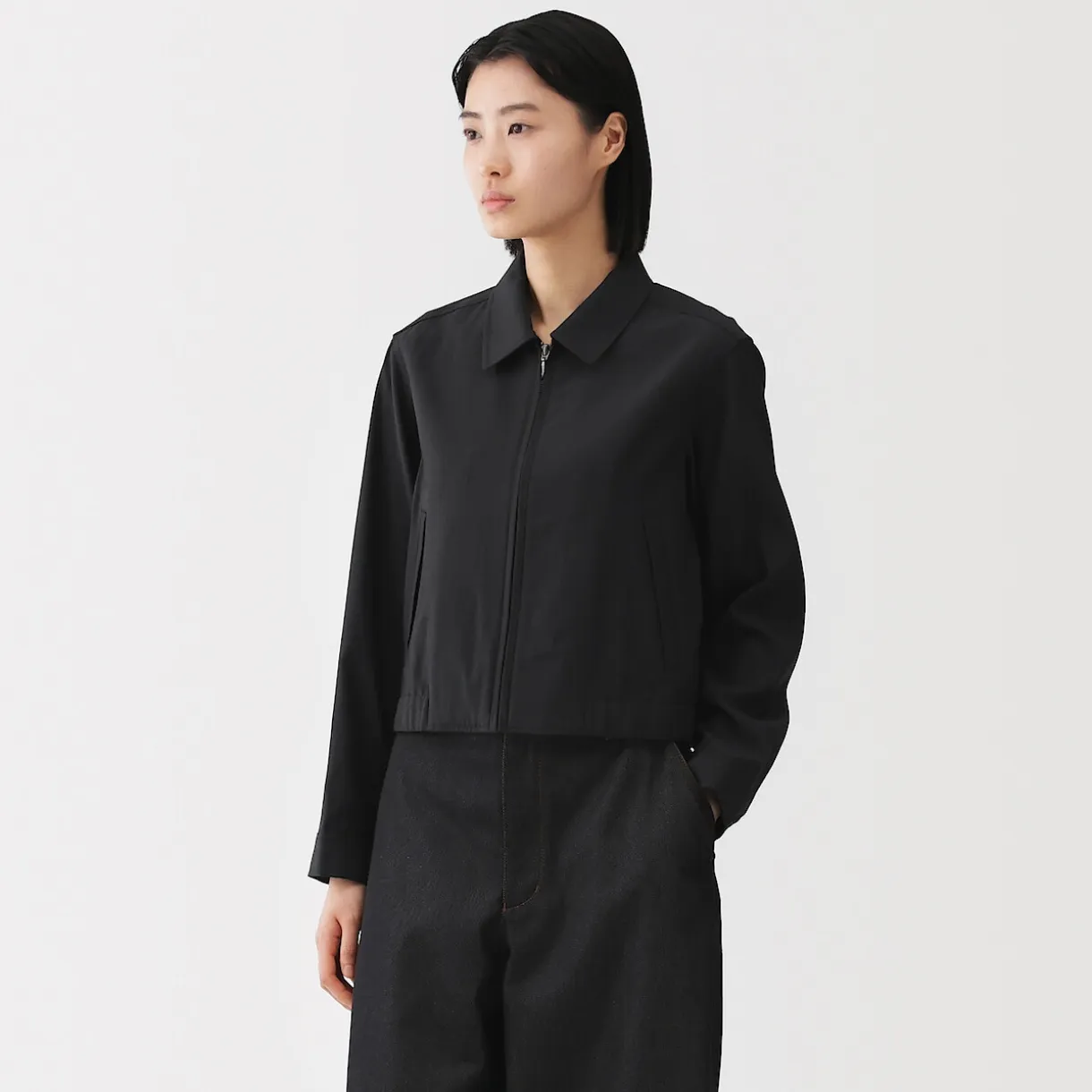 Veste courte en mélange de rayonne pour femme