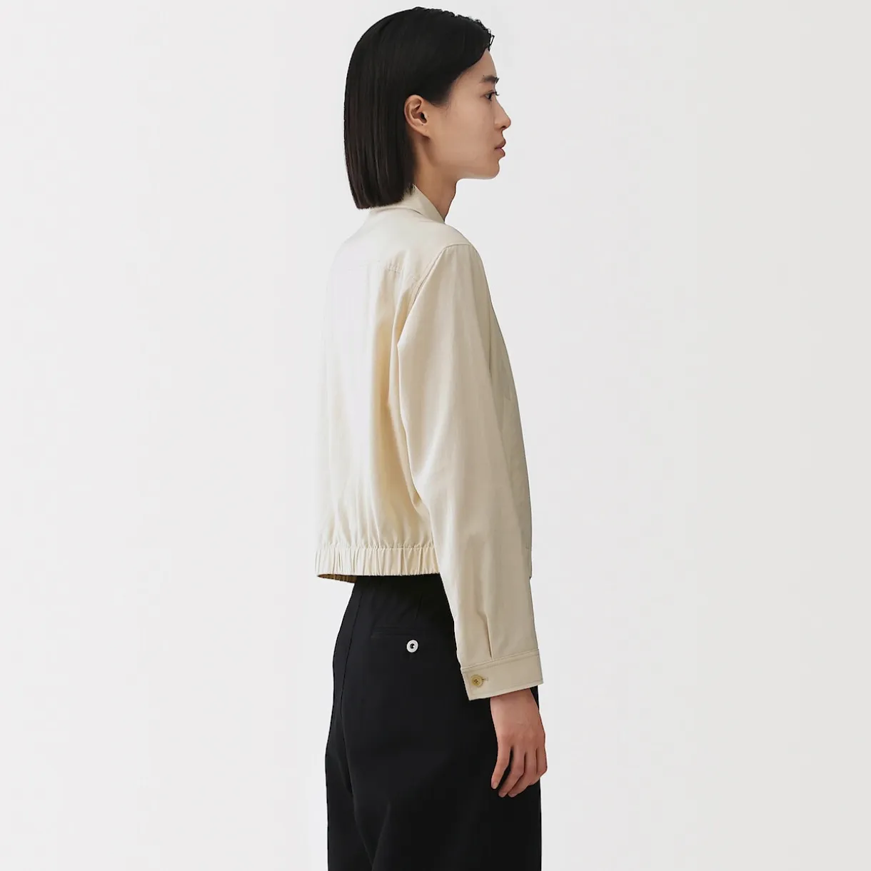 Veste courte en mélange de rayonne pour femme