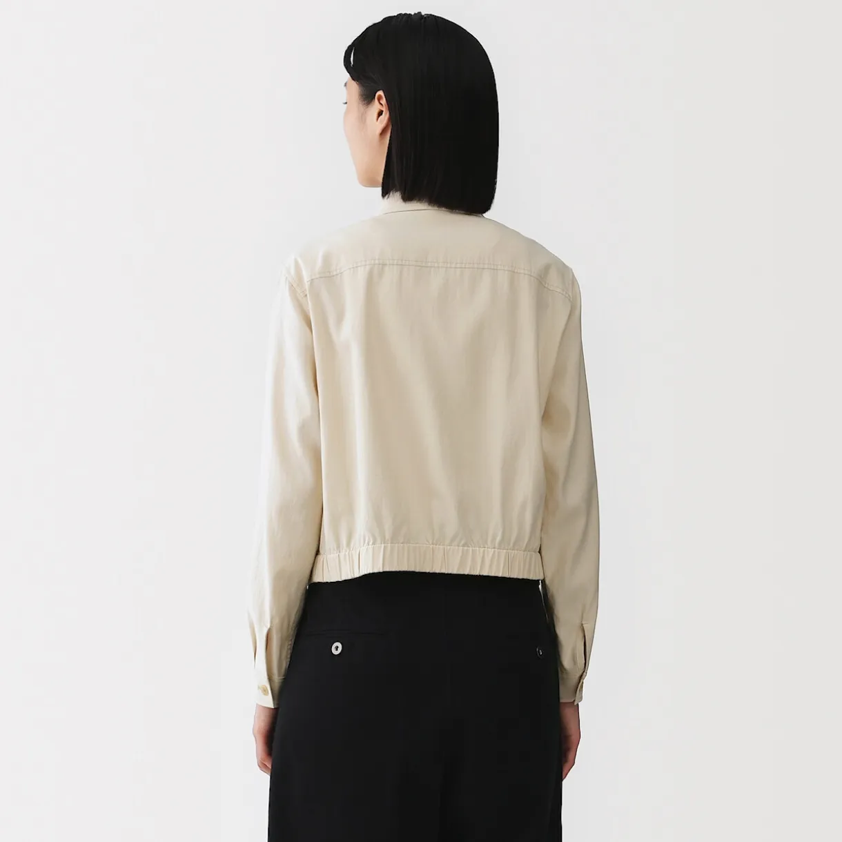 Veste courte en mélange de rayonne pour femme
