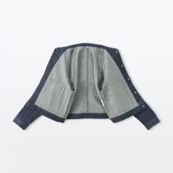 Veste de travail denim en kapok mélangé pour femme