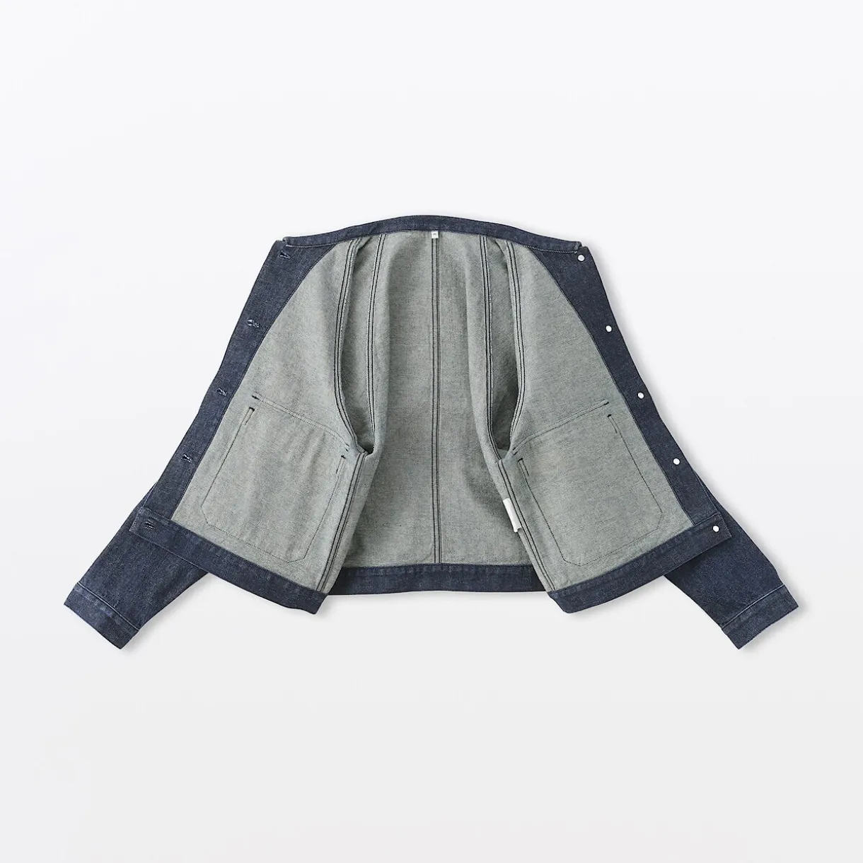 Veste de travail denim en kapok mélangé pour femme