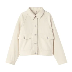 Veste de travail denim en kapok mélangé pour femme