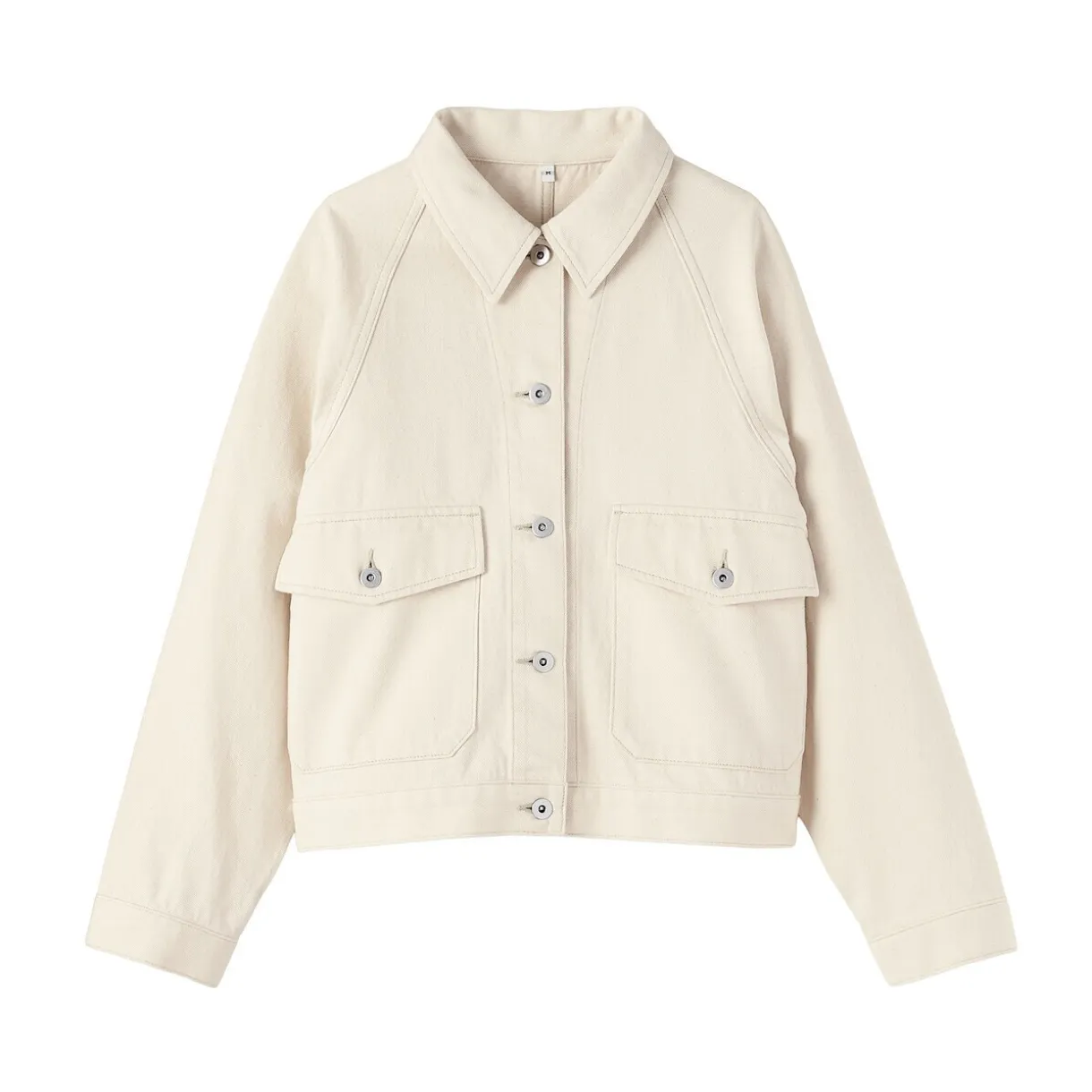 Veste de travail denim en kapok mélangé pour femme