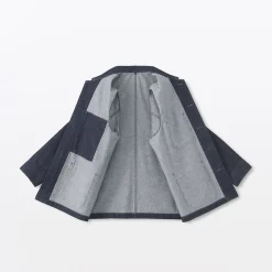 Veste de travail denim en kapok mélangé pour homme