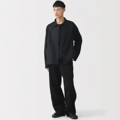 Veste en lin avec cordon de serrage pour homme