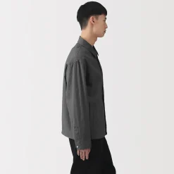 Veste en lin avec cordon de serrage pour homme
