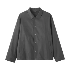Veste en lin avec cordon de serrage pour homme