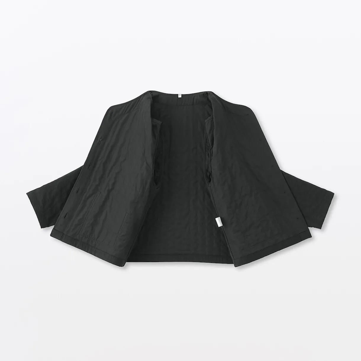 Veste matelassée en gaze double de kapok mélangé pour femme