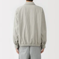 Veste zippée en nylon recyclé déperlant pour homme